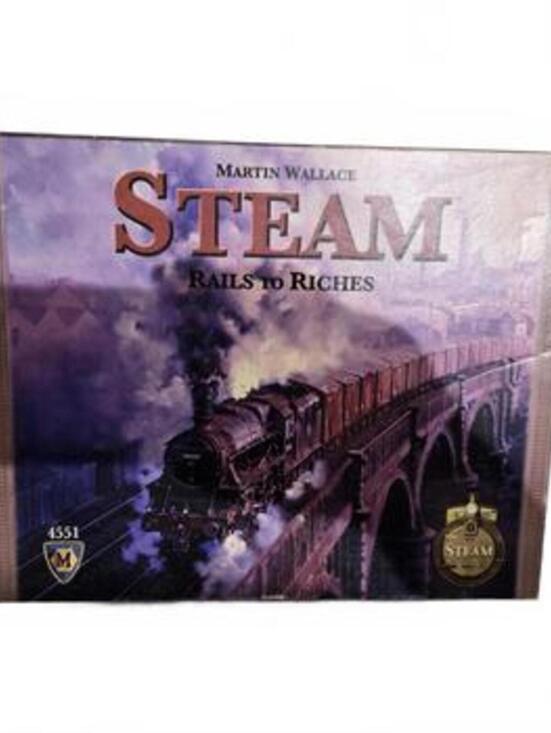 Other - Steam: Rails to Riches Board Game / Martin Wallace / Minor box wear / Complete